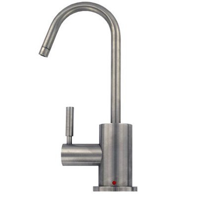 Hot Water Faucet with Contemporary Round Body & Handle